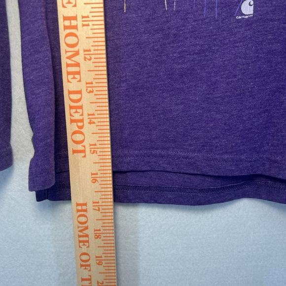 Carhartt Kids Long Sleeve Shirt Girls Toddler Size 4T Horse Purple - Picture 10 of 14